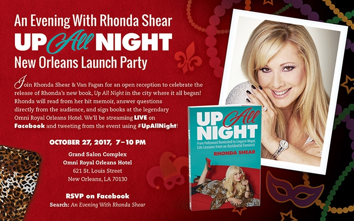 Rhonda Shear to Host Book Signing at Omni Royal Orleans